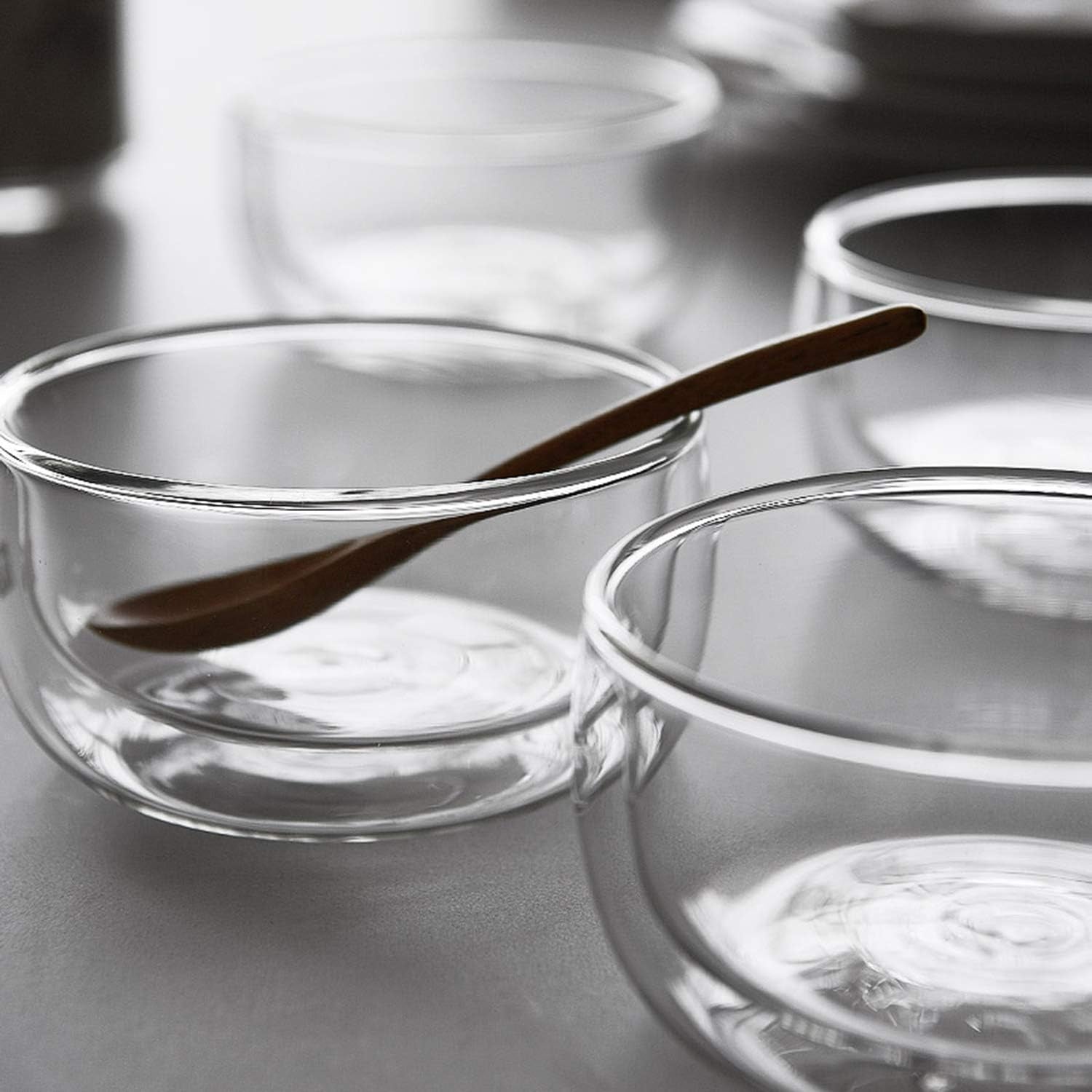 Lot de 6 Bols en Verre Double Paroi – 320 ml