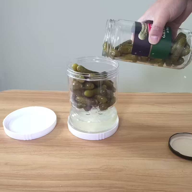 Lot de 3 Bols Sablier pour Olives & Cornichons avec Passoire