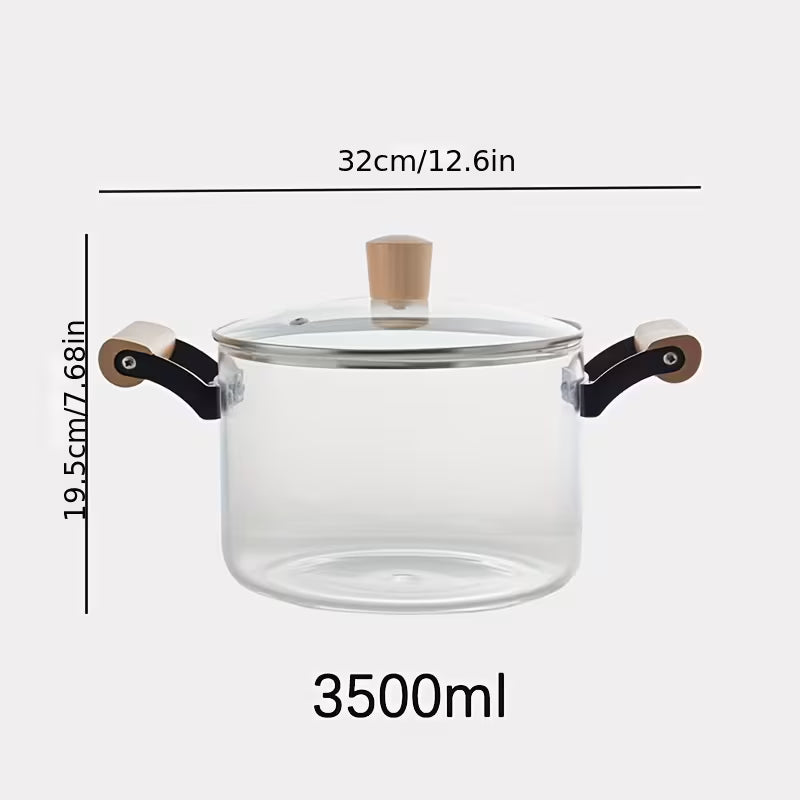 Casserole en Verre Transparent 3,5 L