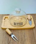 Beurrier en Verre avec Couvercle – Cloche